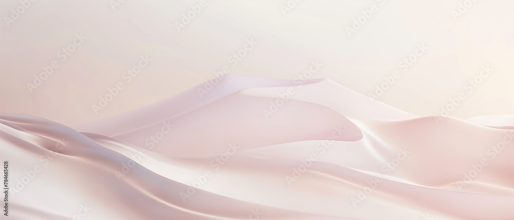 Obraz premium Marshmallow white gradient slide with a soft and inviting feel