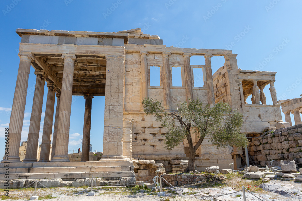 Erechtheion, the second most famous ancient buildind on the Acropolis of Athens, after Parthenon, erected in 406 BC as a temple to goddess Athena.