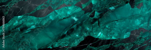 Seamless pattern of emerald green marble, adding a vibrant and luxurious touch. Generative AI