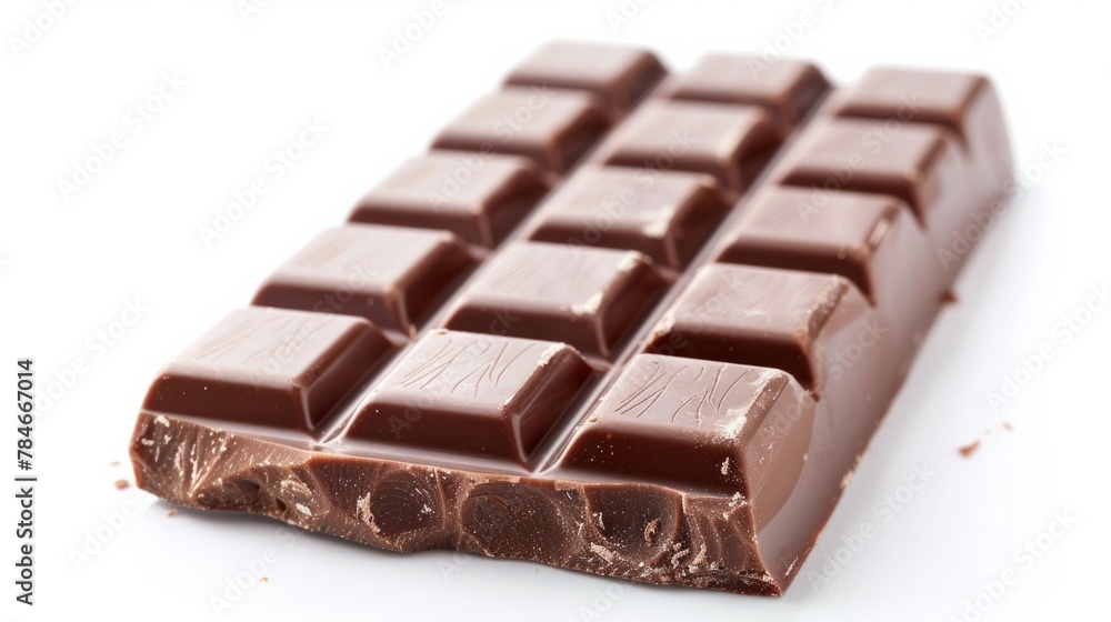 chocolate bar on white background generative ai chocolate bar on white background generative ai