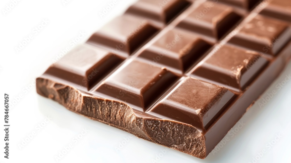 chocolate bar on white background generative ai chocolate bar on white background generative ai