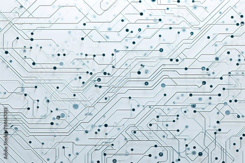 abstract pattern inspired by futuristic circuitry, using lines and nodes to create a tech-inspired visual.Generative AI