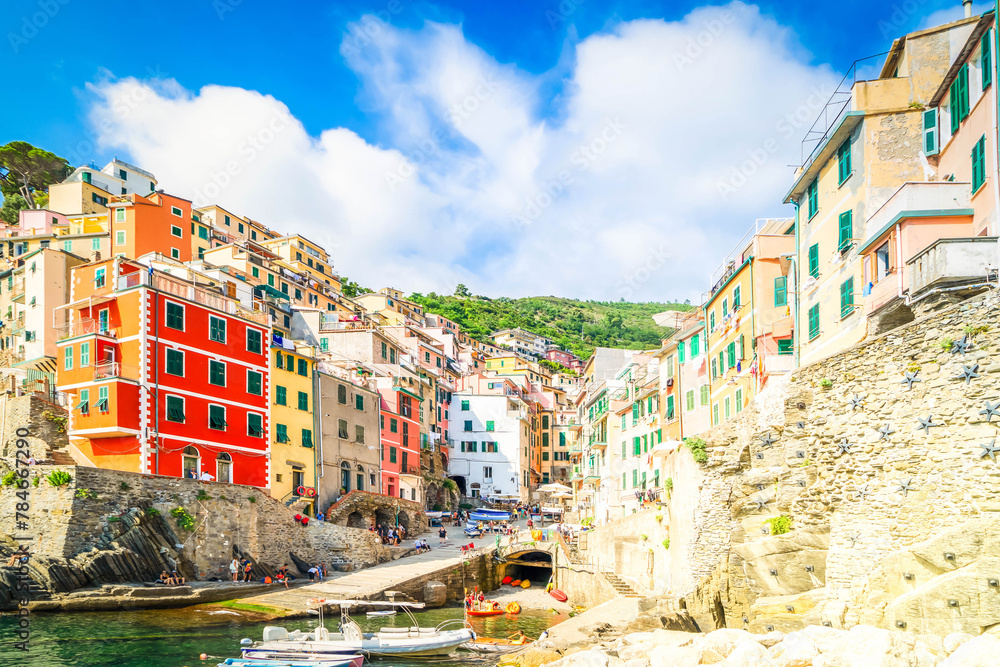 Riomaggiore picturesque town of Cinque Terre, Italy