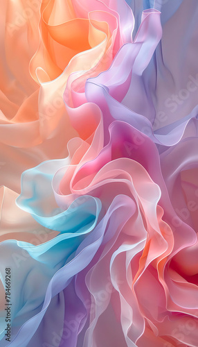 Pastel Cascade Experience the whimsy of an abstract