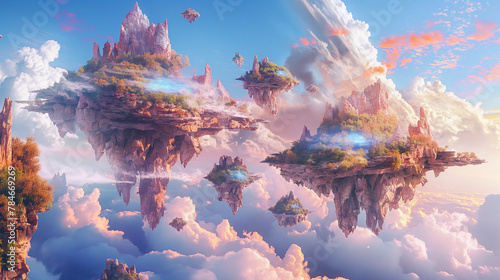 Fantastical Sky Islands and Autumn Castles