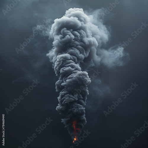 Full frame of white smoke cloud floating on the ground on a black background.