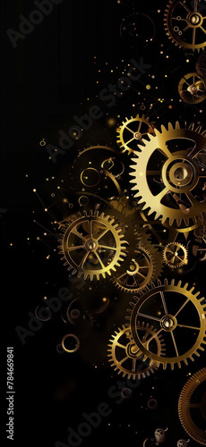 Steampunk Machinery Background Display, Amazing and simple wallpaper, for mobile