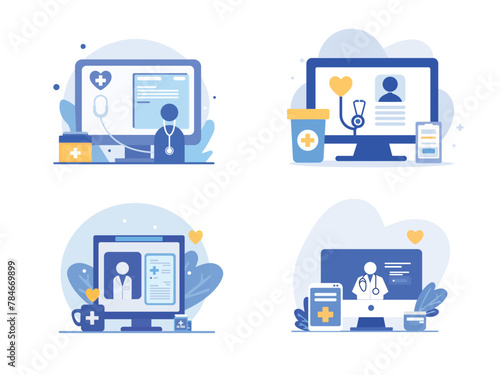 Medical insurance, health insurance, umbrella, healthcare, landing page flat illustration vector