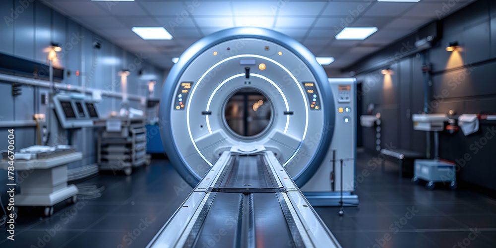 Peering Inside: A Deep Dive into Human Anatomy via MRI Stock 