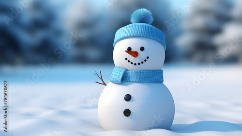 Snowman winter icon 3d © arnanda
