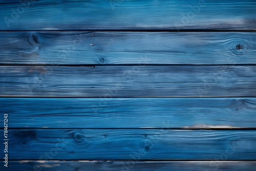 Blue painted wood wall texture background