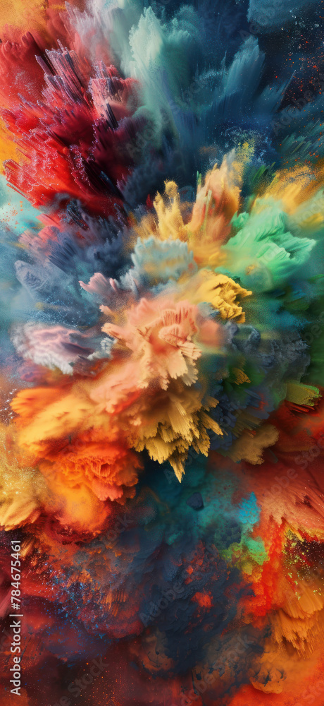 Explosive Technicolor Mobile Wallpaper., Amazing and simple wallpaper, for mobile