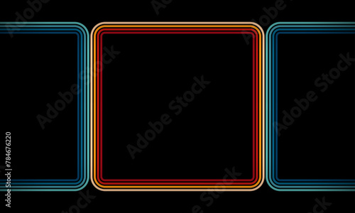 Vintage Striped Backgrounds, Posters, Banner Samples, Retro Colors from the 1970s 1980s, 70s, 80s, 90s. retro vintage 70s style stripes background poster lines. shapes vector design graphic 1980s