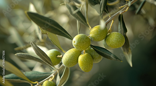 green olives on branch © Olga