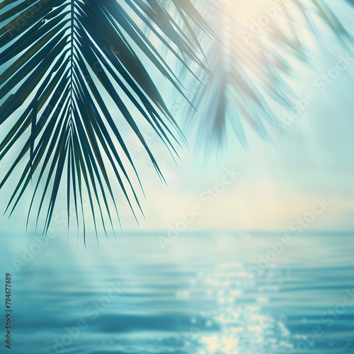 Tropical Radiance  Captivating Summer Hues and Beach Serenity