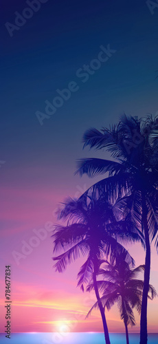 Tropical Paradise Swaying Palms., Amazing and simple wallpaper, for mobile
