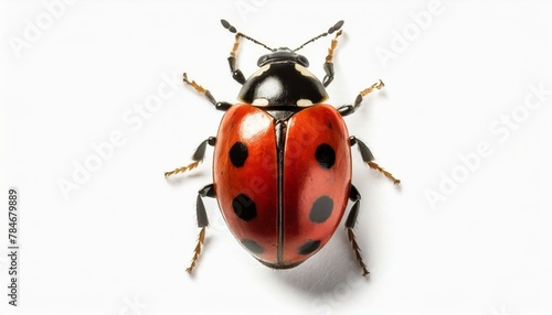 ladybug on white background © Danmarpe