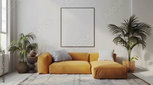 Sunshine Glow: Elevating Your Space with Scandinavian Style Living Room Poster