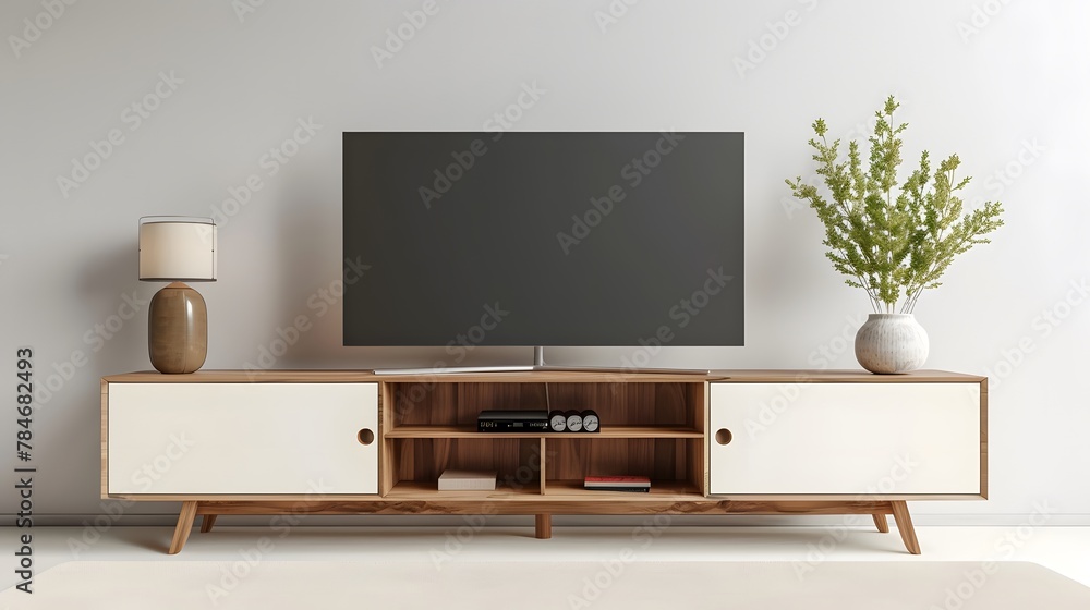 Modern Living Room TV Cabinet: Elegant Interior Display