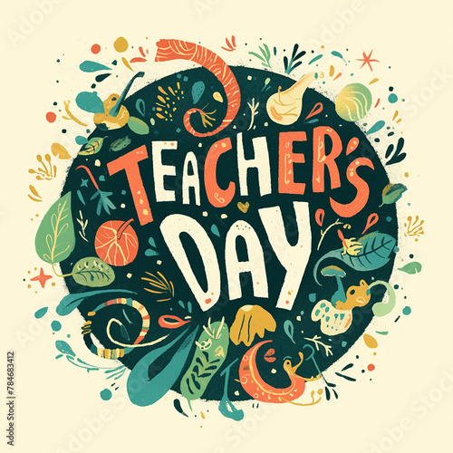 Logo  Teachers Day  school illustration art