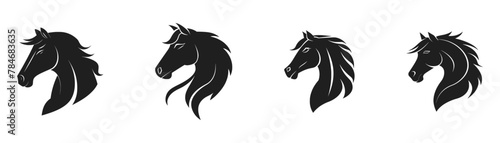 Silhouette designs isolated on white background. Vector illustration.