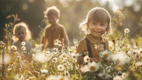 "Springtime Joy: Canon Captures Children's Playfulness"