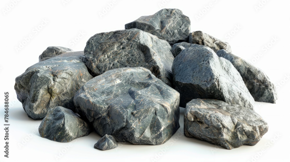 rocks on white background generative ai rocks on white background generative ai