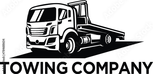 towing logo template towing truck design photo