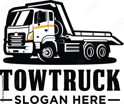towing truck services company logo template