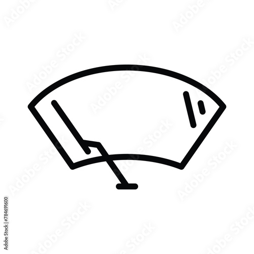 car wiper icon line design vector