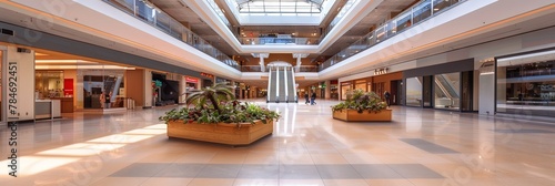 deserted mall interior