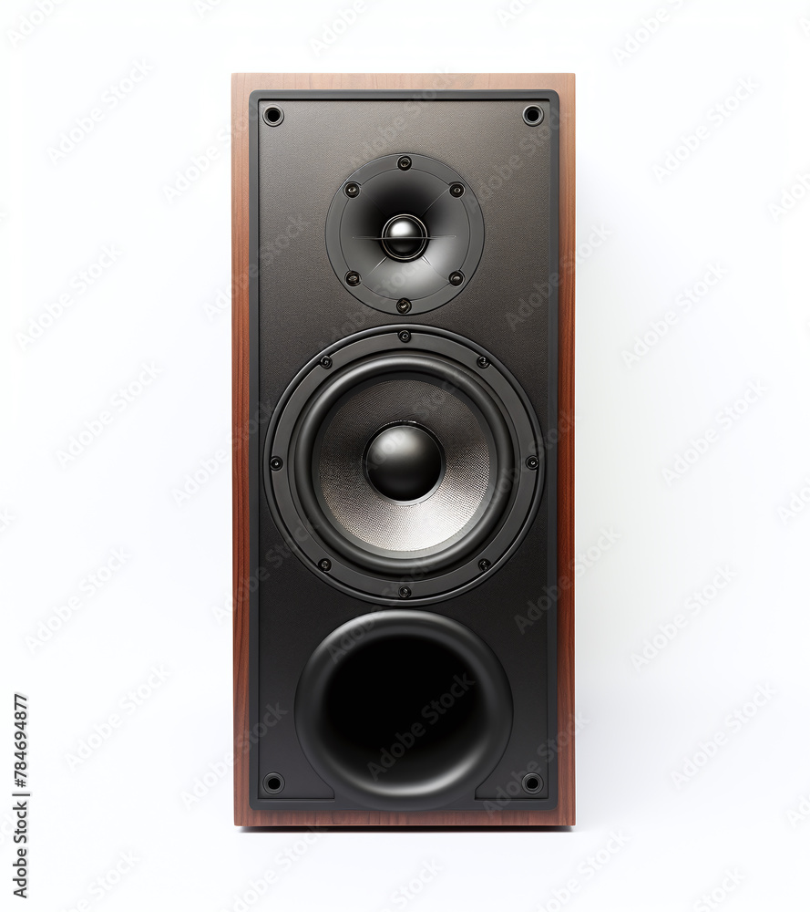 A black speaker isolated on a transparent background A black speaker isolated on a transparent background