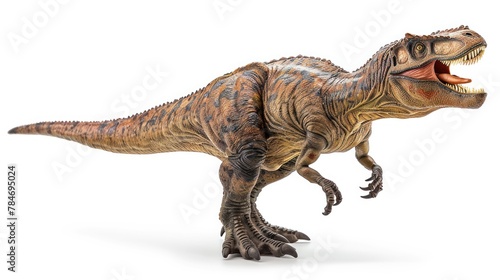 Ferocious Giganotosaurus Roaring With Wide Mouth