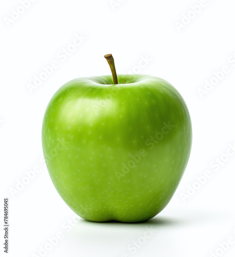 A green apple isolated on a white background