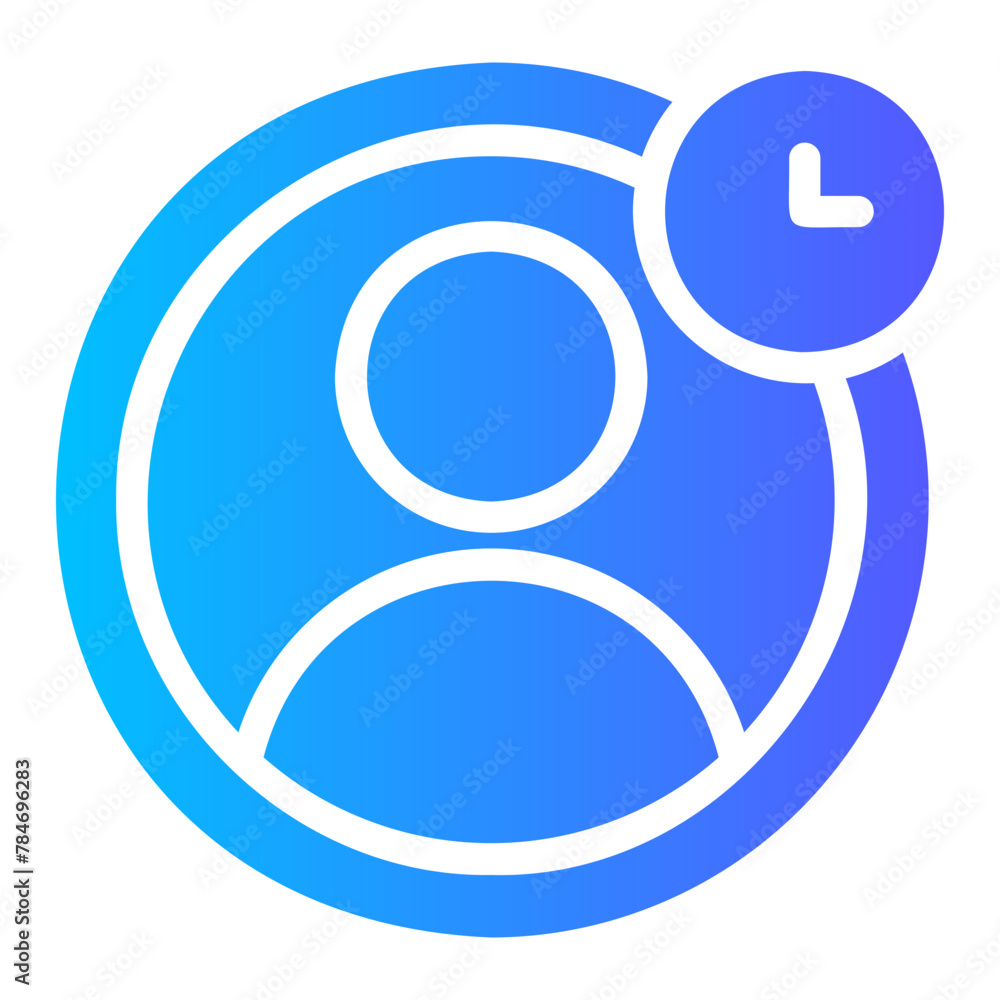 clock gradient icon clock gradient icon