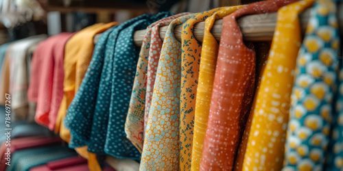 Colorful Eco-Friendly Fabric Selection on Display