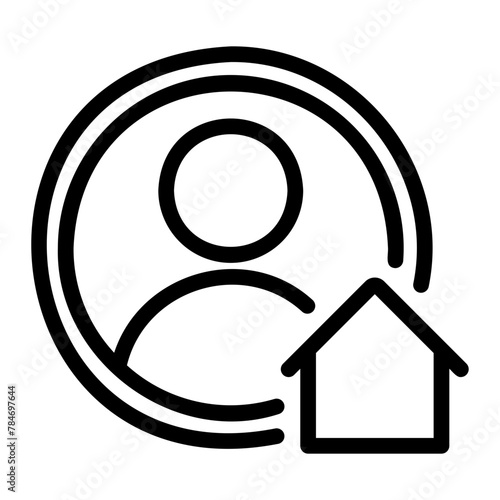 home owner line icon