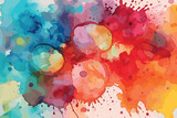 Colorful watercolor abstract background.