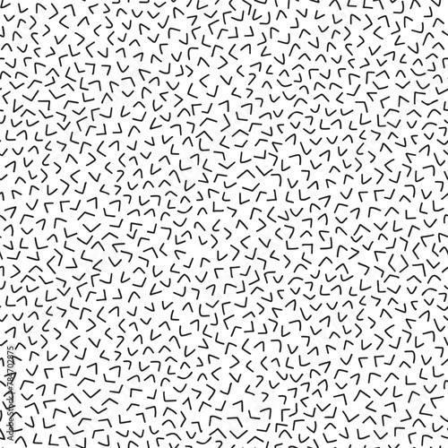 Intricate V-Shape Pattern on Seamless White Background