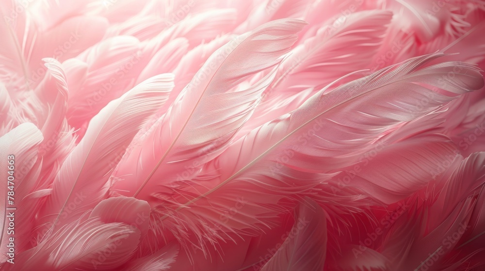 Pink feather background.