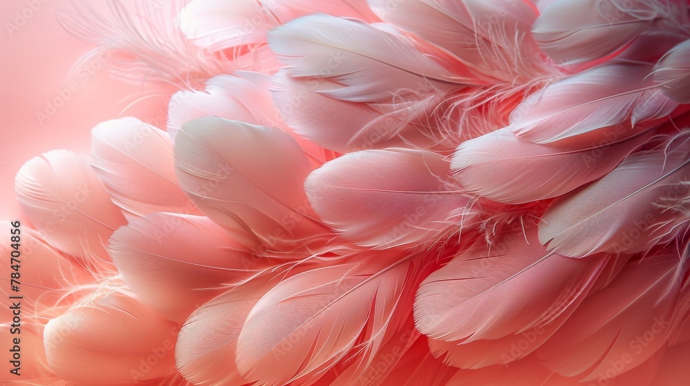 Pink feather background.
