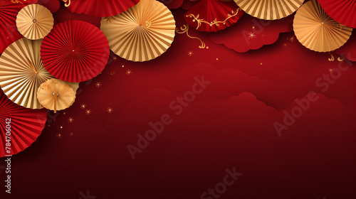 Red Chinese holiday background 