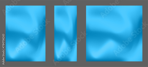 A set of templates with a colorful background. Colorful gradient with blur. The effect of liquid art and smooth flow of color.