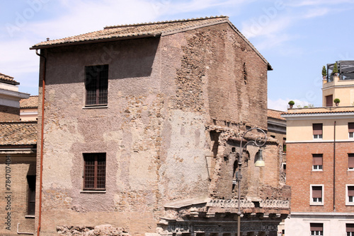 A view of Rome in the summer