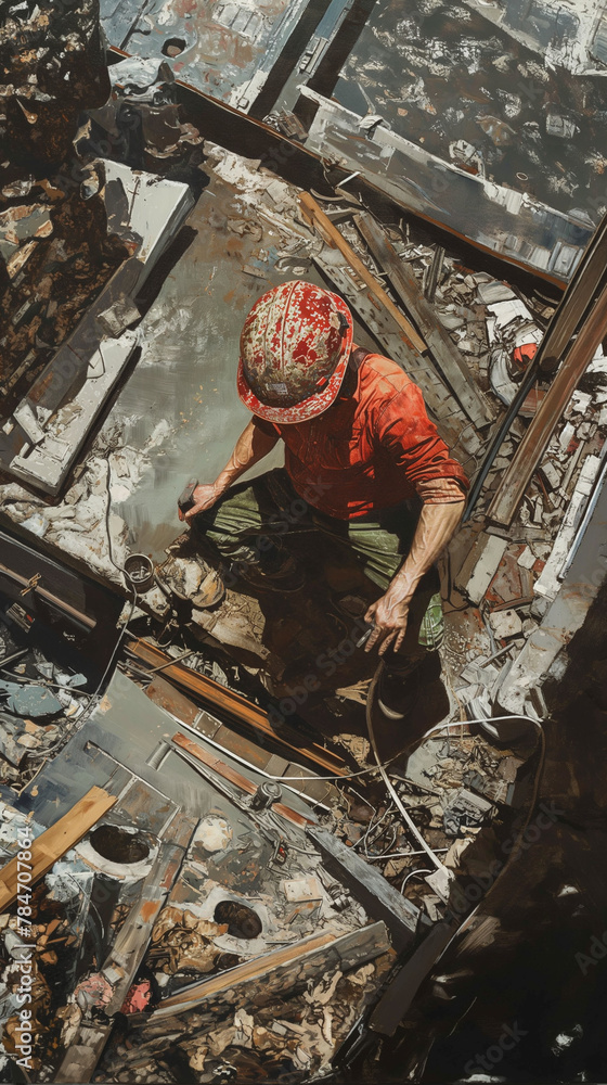Construction site, photorealistic Construction site, photorealistic