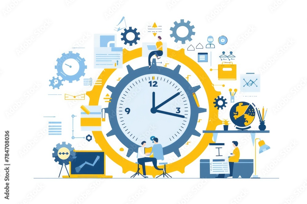 Visual representation of the time management planning process for ...
