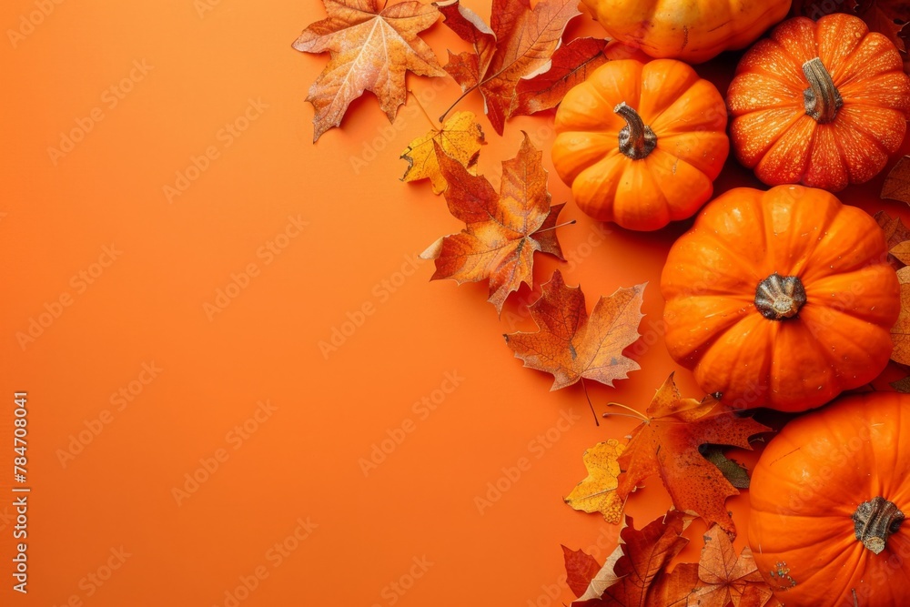 Autumn background top view Autumn background top view