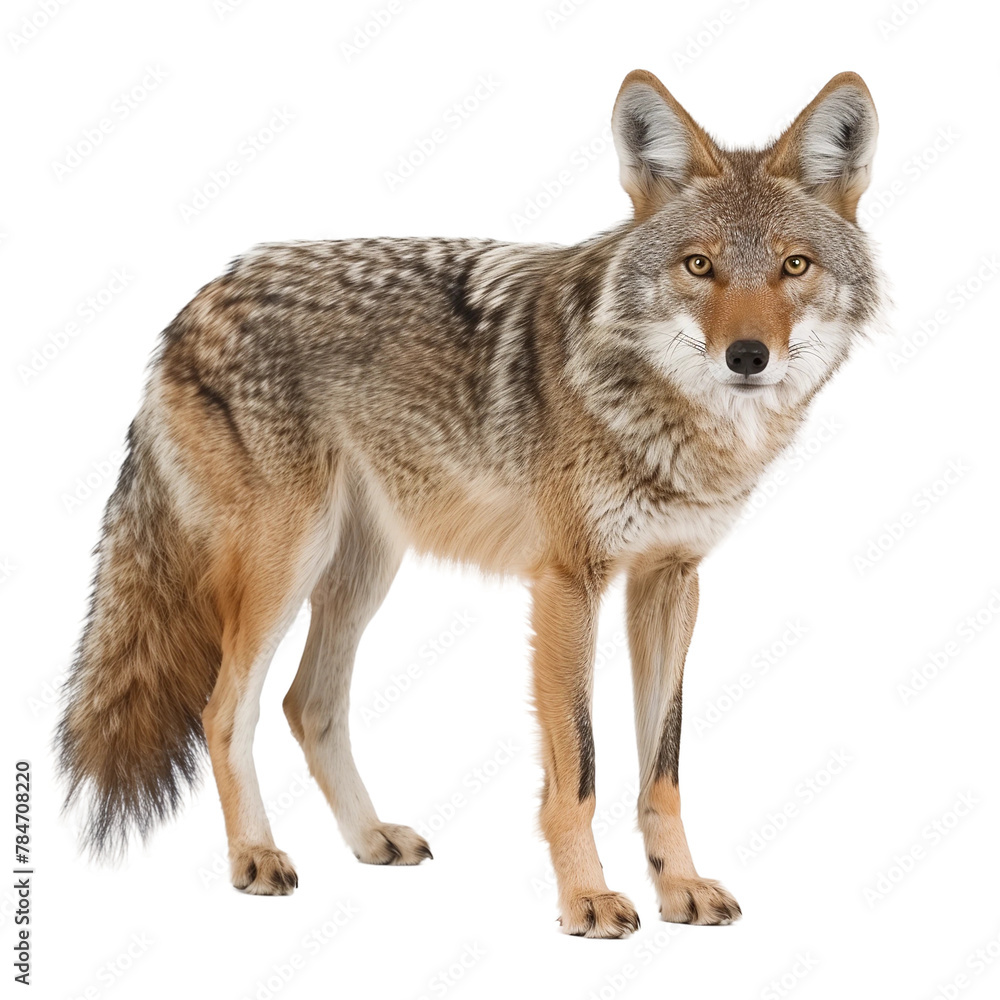 Coyote isolated on transparent background Coyote isolated on transparent background
