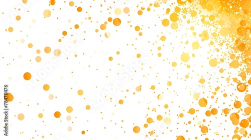Gold Background. Yellow, Golden and Gold Circles on White Background