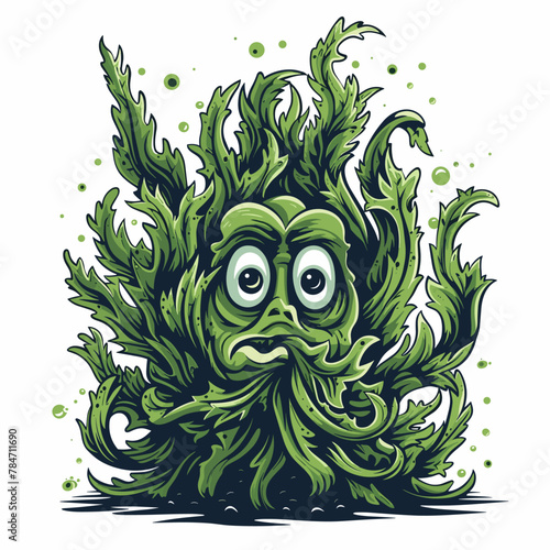 Cartoon monster. Vector illustration of a monster in a cartoon style.